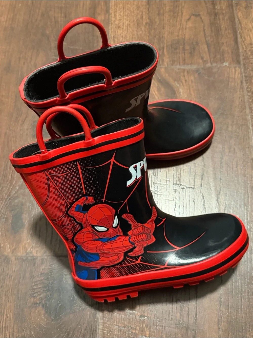 Marvel Spider-Man Kids Rain Boots - Red & Black